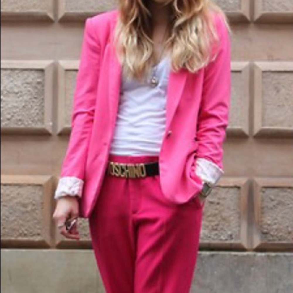 Hot Pink ZARA Woman Blazer